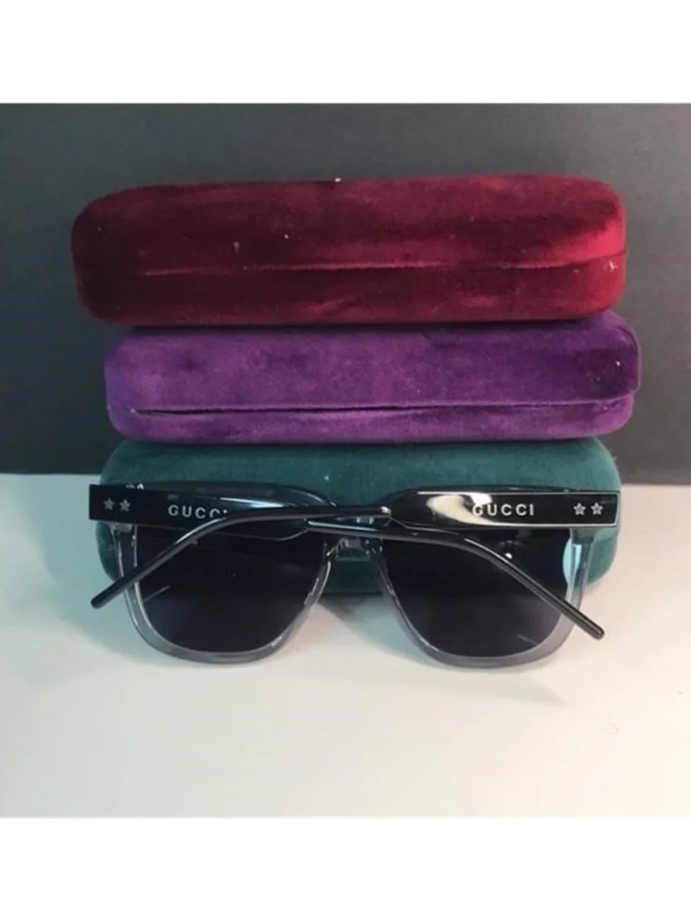 💯 Authentic - New GUCCI GG0976S 001 transparent